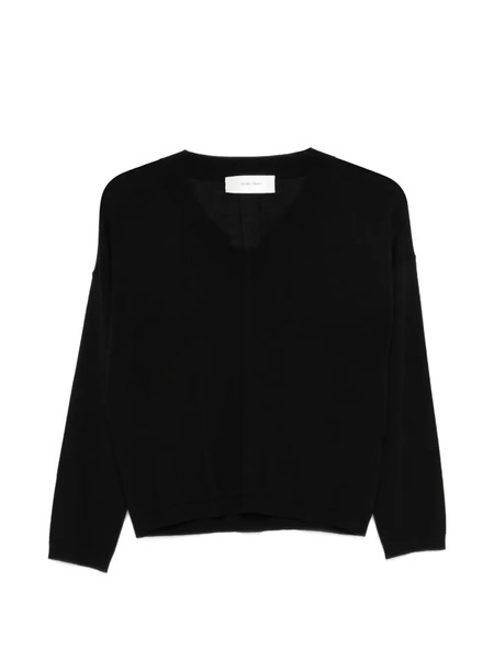  Ivory Paris V-neck Top - Black 