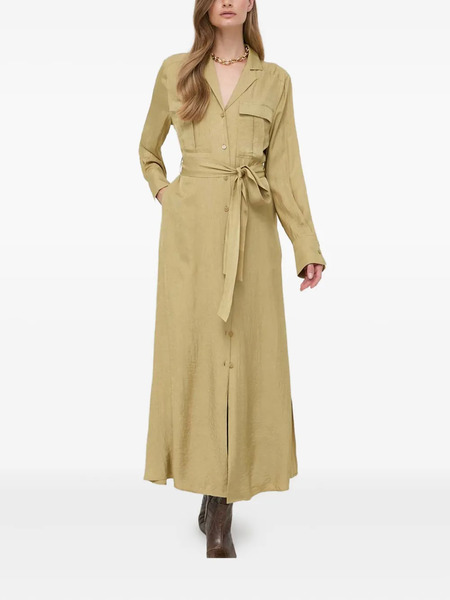  Ivy Oak Belted Shirt Dress - Green 
