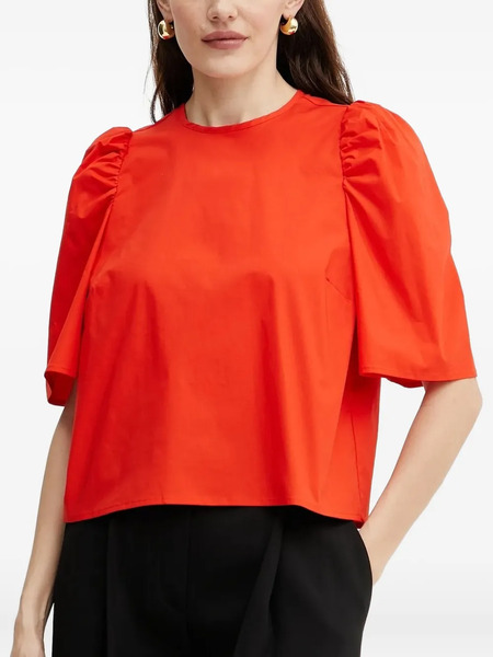  Ivy Oak Elisabeth Ann Puff-sleeve Top - Red 