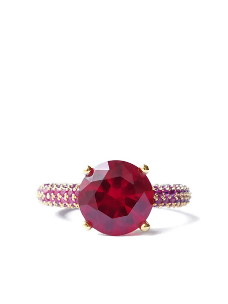  Izabel Display Mega Circle Pavé Ring - Pink 