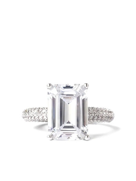  Izabel Display Mega Rectangle Ring - Grey 