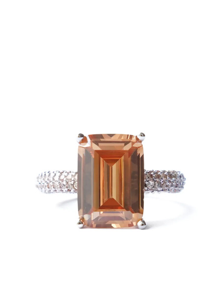  Izabel Display Mega Rectangle Ring - Neutrals 