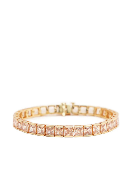  Izabel Display Square-cut Zirconia Tennis Bracelet - White 