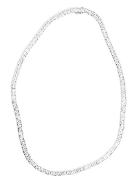  Izabel Display Tennis Square Necklace - White 