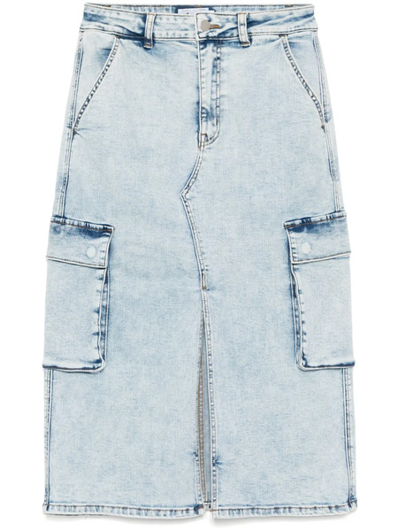  Izzue Denim Cargo Skirt - Blue 