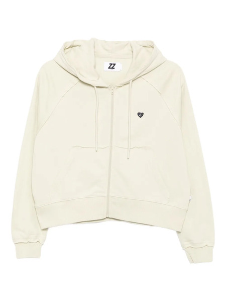  Izzue Distressed Cotton Hoodie - Neutrals 