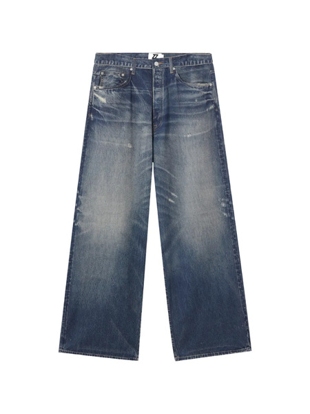  Izzue Distressed Wide-leg Jeans - Blue 