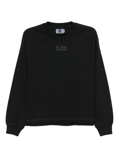  Izzue Embroidered Long-sleeved Sweatshirt - Black 