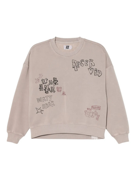  Izzue Graphic-embroidered Sweatshirt - Pink 