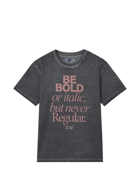  Izzue Lettering-print T-shirt - Grey 