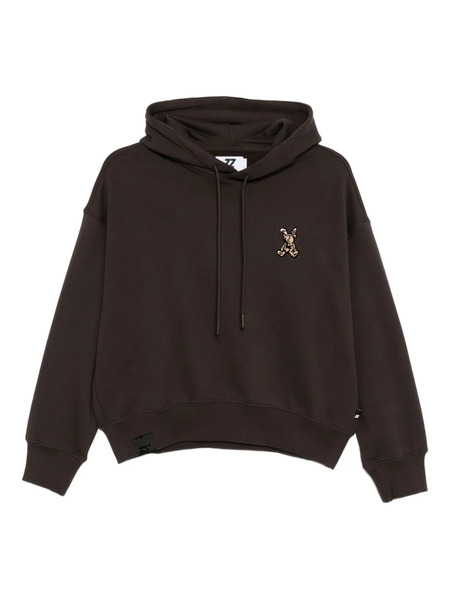  Izzue Logo-embroidered Hoodie - Brown 