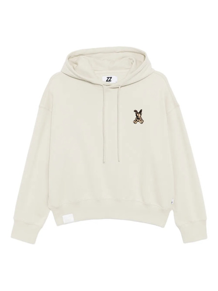  Izzue Logo-embroidered Hoodie - Neutrals 