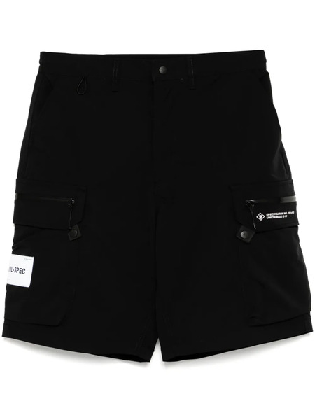  Izzue Logo-patch Cargo Shorts - Black 