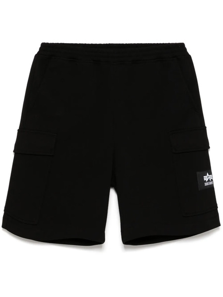  Izzue Logo-patch Cargo Shorts - Black 