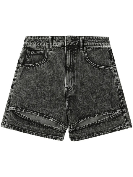  Izzue Logo-patch Cotton Shorts - Black 