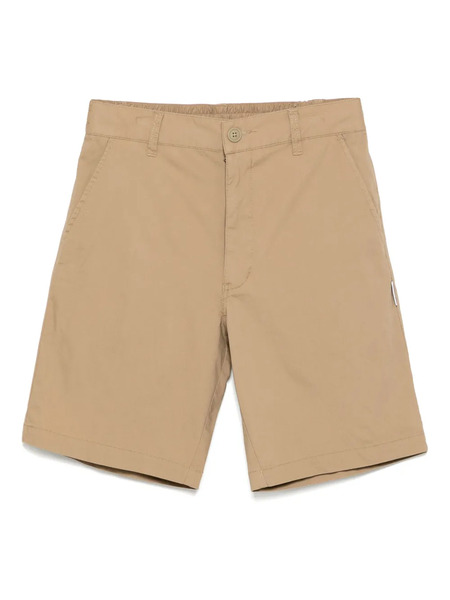  Izzue Logo-patch Shorts - Neutrals 
