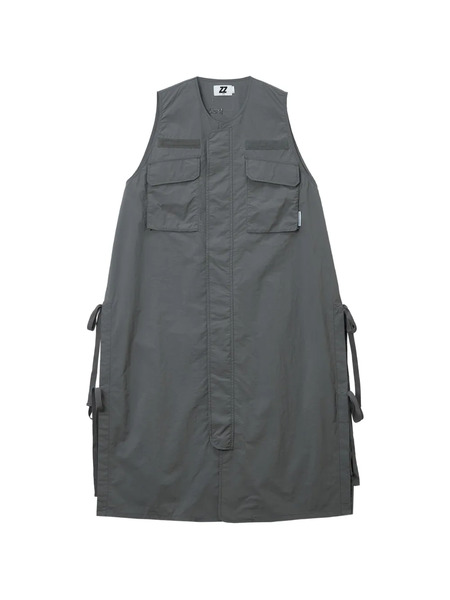  Izzue Pockets Tie-detail Midi Dress - Grey 