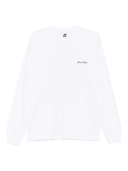  Izzue Slogan-embroidered T-shirt - White 