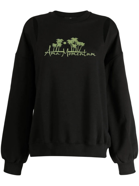  J Koo Cut-out Detail Sweatshirt - Black 