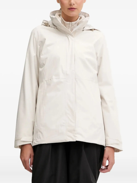  Jack Wolfskin Rotwand Hooded Zip-fastening Performance Jacket - Neutrals 