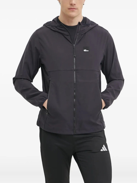  Jack Wolfskin Terracade Hooded Zip-fastening Jacket - Grey 