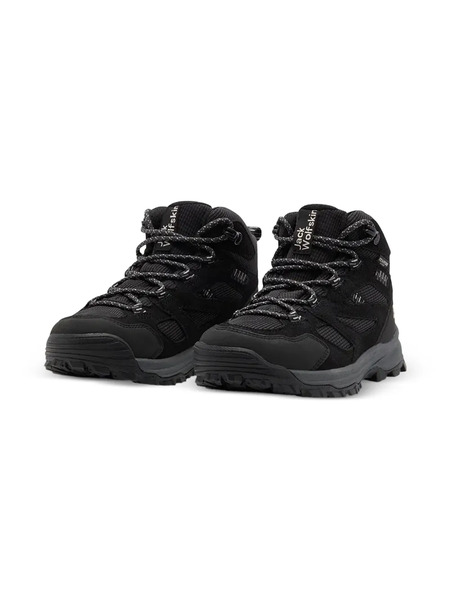  Jack Wolfskin Textured Lace-up Boots - Black 