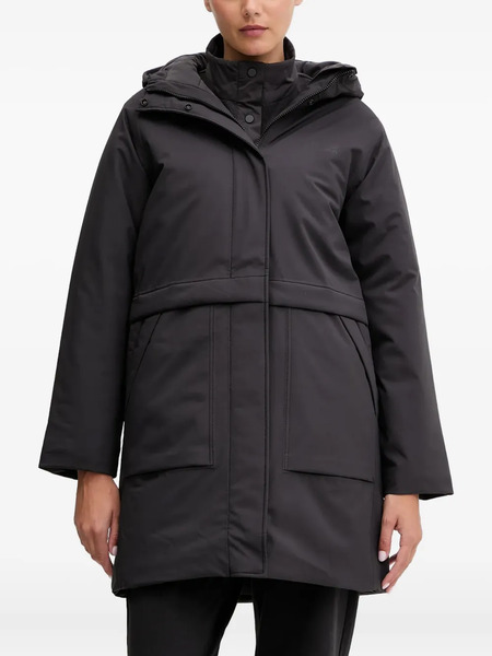  Jack Wolfskin Wintertide Hooded Coat - Black 