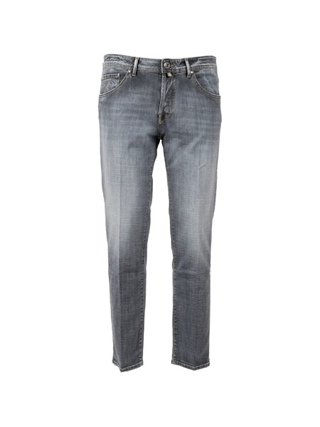  Jacob Cohën Cropped Slim Jeans - Grey 