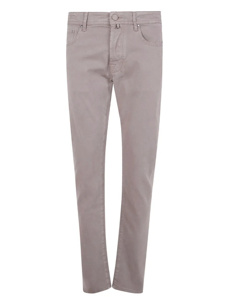  Jacob Cohën Embroidered-pocket Trousers - B75 Elephant Grey 