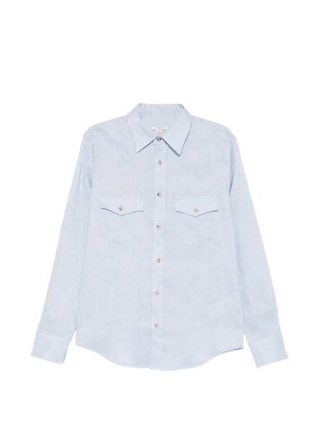 Jacob Cohën Flap-pocket Shirt - Blue 