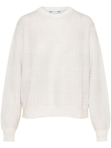  Jacob Cohën Houndstooth Jumper - White 