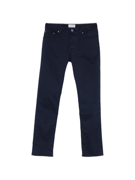  Jacob Cohën Logo-button Straight-leg Jeans - Blue 
