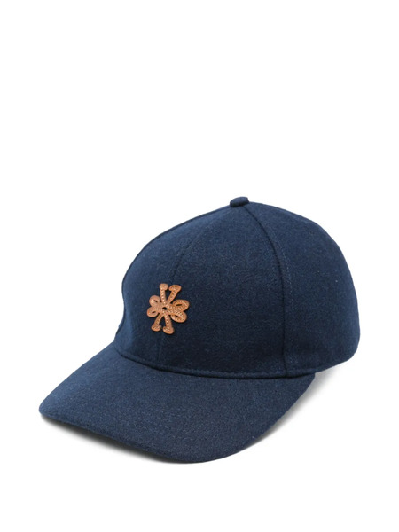  Jacob Cohën Logo Embellished Baseball Cap Hat - Blue 