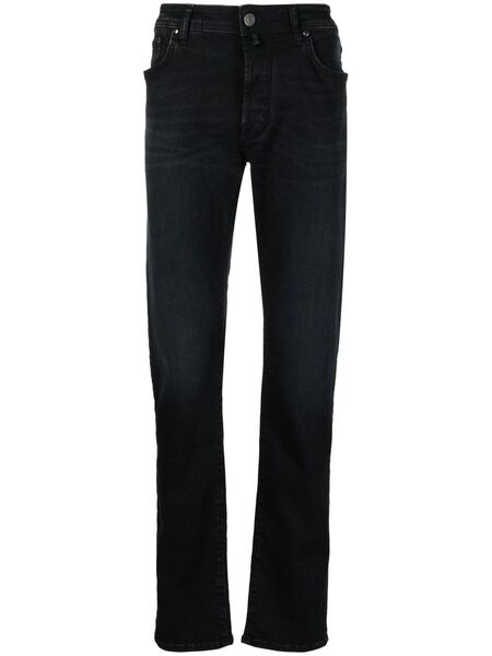  Jacob Cohën Logo-patch Straight-leg Jeans - Black 