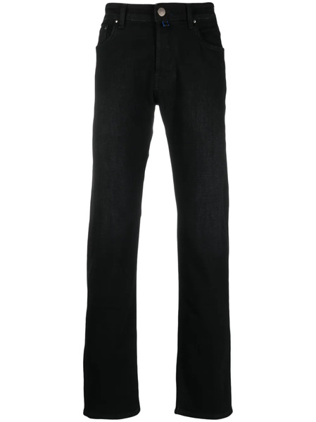  Jacob Cohën Logo-patch Straight-leg Jeans - Black 