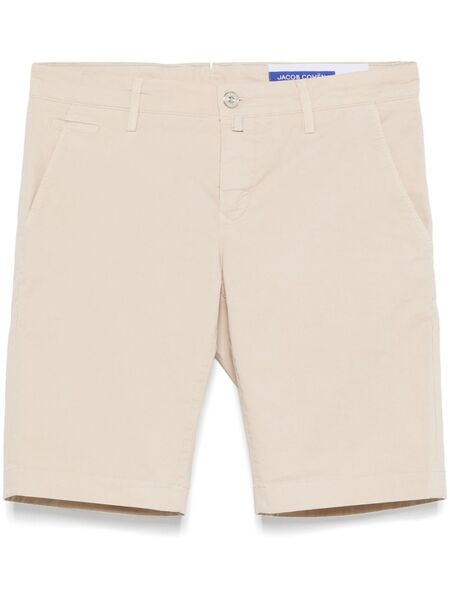  Jacob Cohën Logo-plaque Chino Shorts - Neutrals 