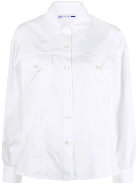  Jacob Cohën Plain Long-sleeve Shirt - White 