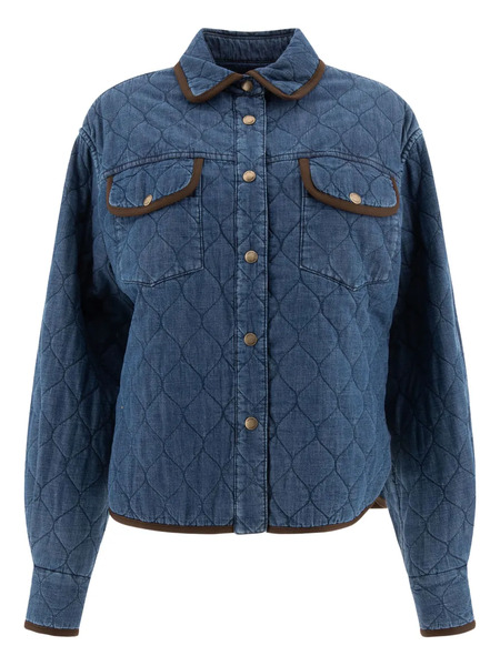  Jacob Cohën Quilted Denim Overshirt - Blue 