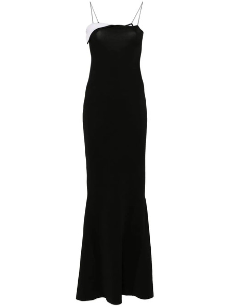  Jacquemus Aro Draped Maxi Dress - Black 