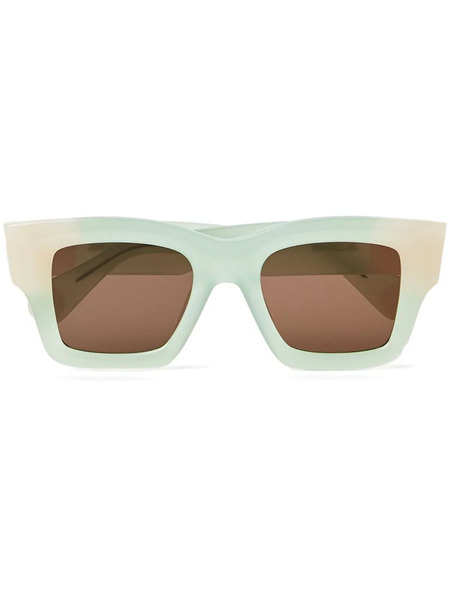  Jacquemus Baci Square-frame Sunglasses - Green 