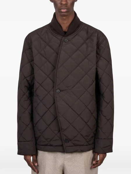  Jacquemus Bastide Diamond-quilted Jacket - Brown 