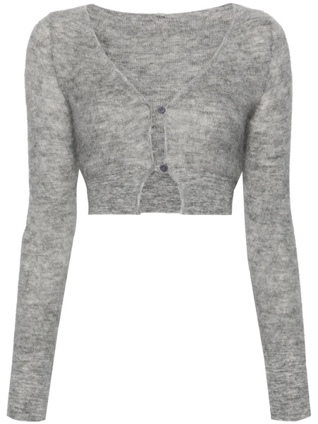  Jacquemus Brushed-finish Cardigan - Grey 