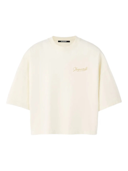  Jacquemus Corto Cropped T-shirt - Neutrals 