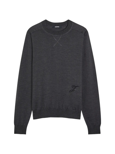  Jacquemus Crew-neck Sweatshirt - Grey 