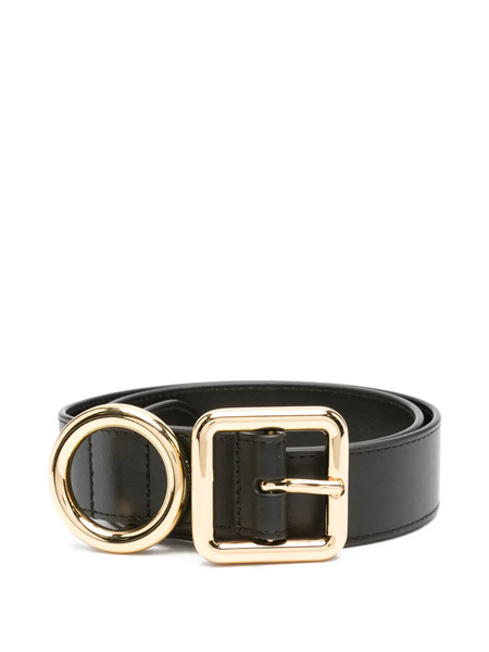  Jacquemus Double-buckle Leather Belt - Black 