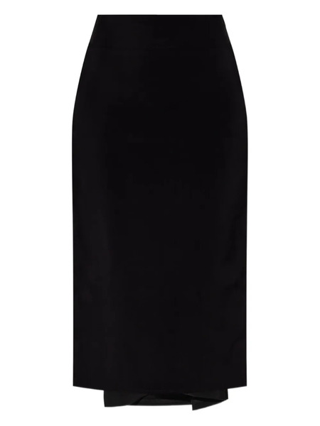  Jacquemus Draped Midi Skirt - Black 