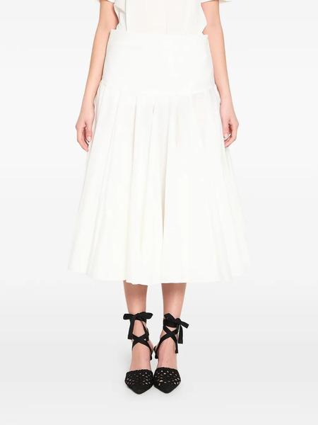  Jacquemus Draped Midi Skirt - White 
