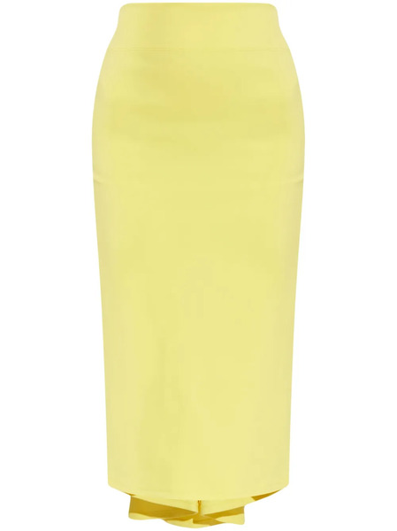  Jacquemus Draped Straight Skirt - Yellow 