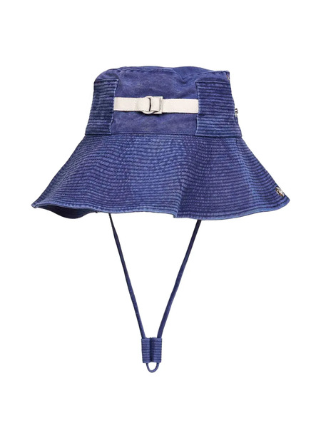  Jacquemus Grosgrain Denim Hat - Blue 