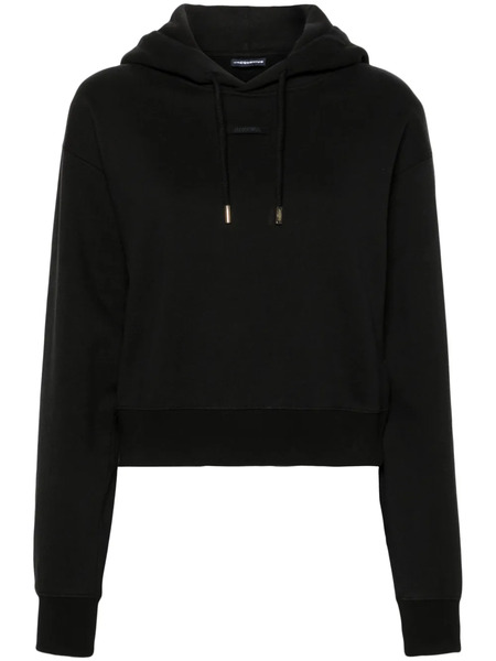  Jacquemus Grosgrain Logo Hoodie - Black 